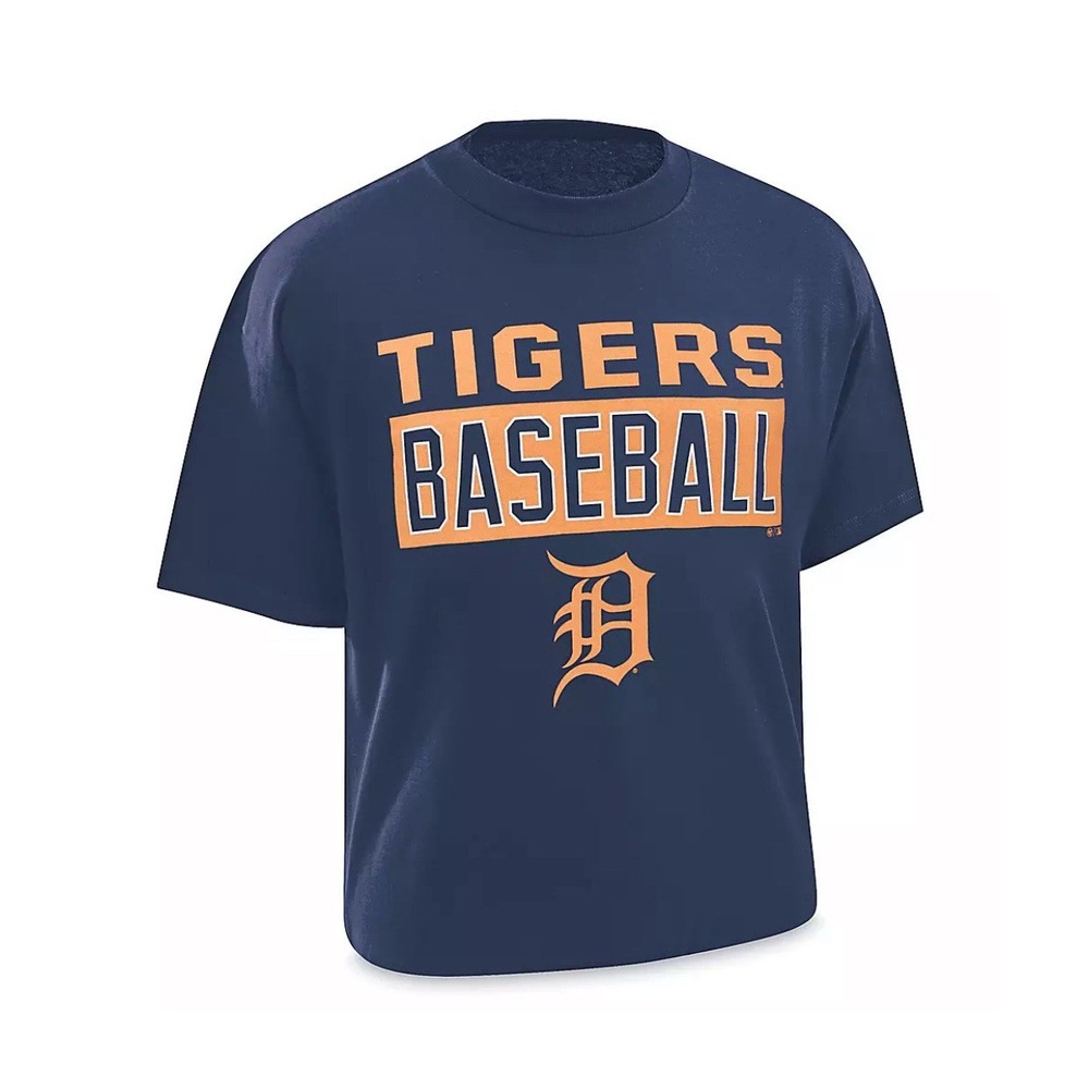 '47 Forty‎ Seven Brand Mens Large Detroit Tigers Blockout Super Rival Shirt NWT